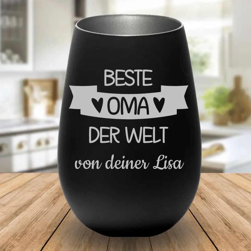 Windlicht - Beste Oma der Welt - Customizer - drink4friends