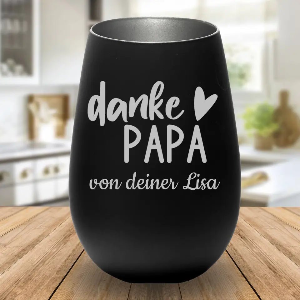 Windlicht - danke Papa - Customizer - drink4friends