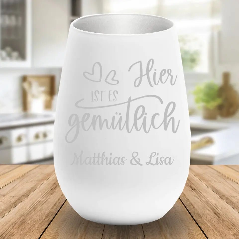 Windlicht - Hier ist es gemütlich - Customizer - drink4friends