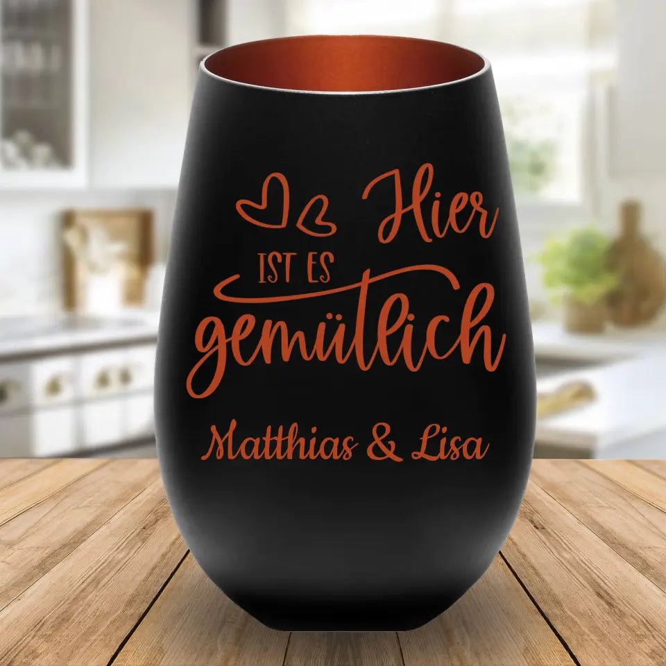 Windlicht - Hier ist es gemütlich - Customizer - drink4friends