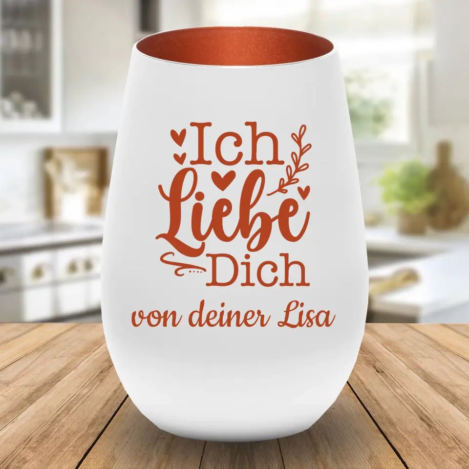 Windlicht - Ich liebe dich - Customizer - drink4friends