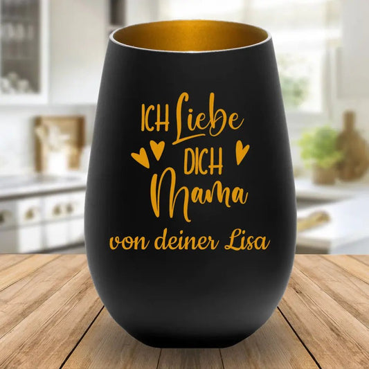 Windlicht - Ich liebe dich Mama - Customizer - drink4friends