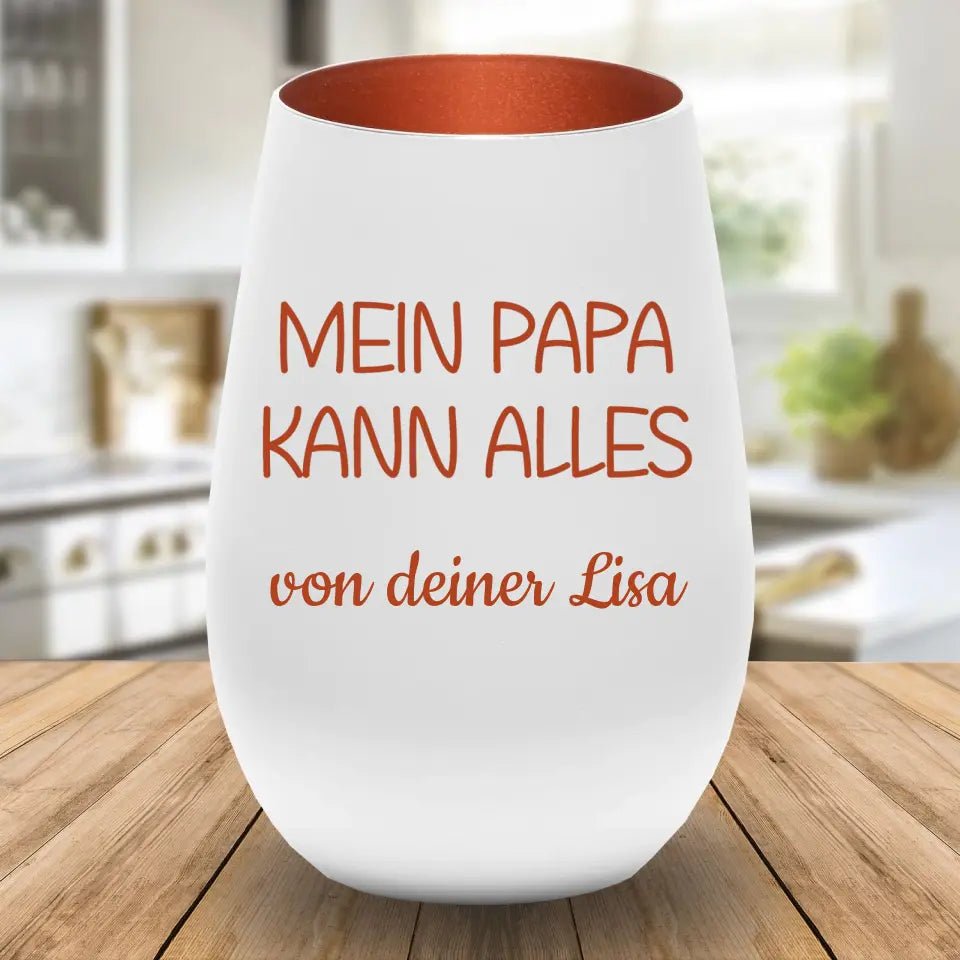 Windlicht - Mein Papa kann alles - Customizer - drink4friends