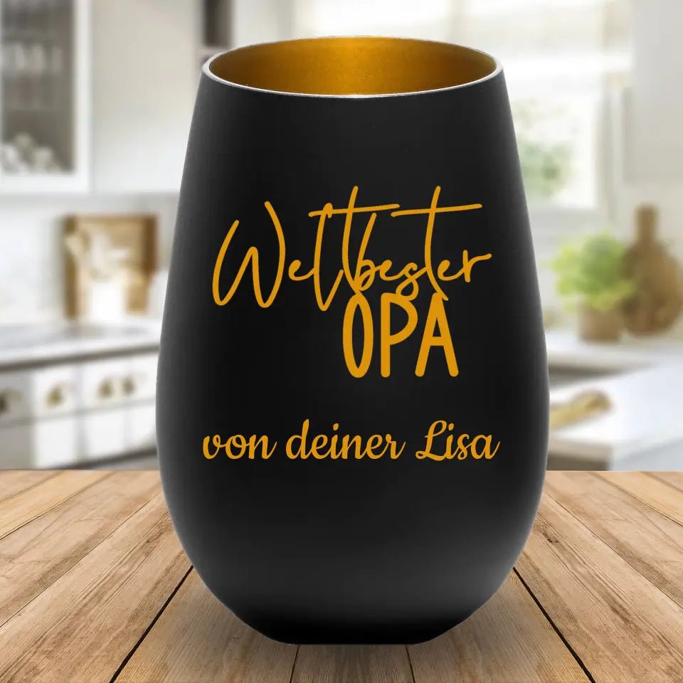 Windlicht - Weltbester Opa - Customizer - drink4friends