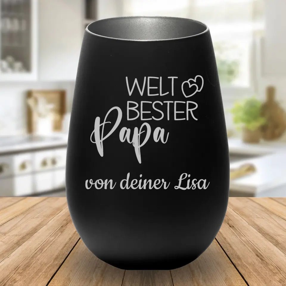 Windlicht - Weltbester Papa - Customizer - drink4friends